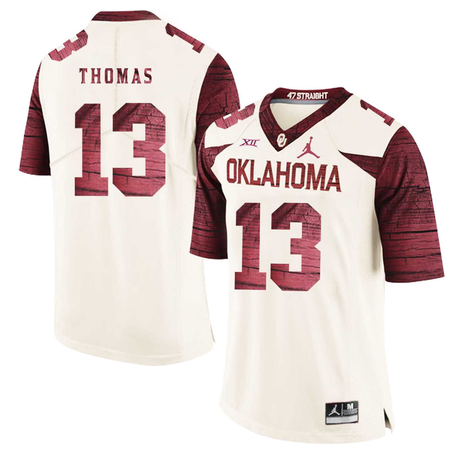 Oklahoma Sooners 13 Ahmad Thomas White 47 Game Winning Streak College Football Jersey Dzhi,We sell and wholesale Oklahoma Sooners 13 Ahmad Thomas White 47 Game Winning Streak College Football Jersey Dzhi on line form chian!